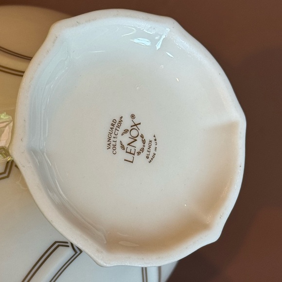 Lenox Vase "Vanguard Collection" 1990's Raised dots, Art Deco motif  7" T - Picture 4 of 11